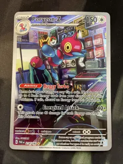Porygon-Z 214/182 SV04: Paradox Rift Holo Pokemon Card Full Art Normal Type - Image 1