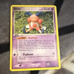 Pokemon Ditto 12/17 EX Delta Species Rare 2006 60HP Shapeshifter Card - Image 2