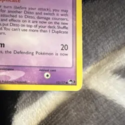 Pokemon Ditto 12/17 EX Delta Species Rare 2006 60HP Shapeshifter Card - Image 5
