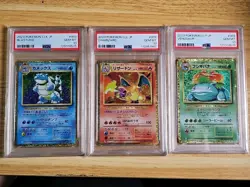 PSA 10 Set Venusaur Charizard Blastoise 003/032 Pokemon Card Classic Japanese - Image 1