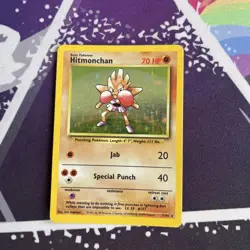 Hitmonchan - 7/102 - Pokemon Base Set Unlimited Holo Rare Card WOTC MP - Image 1