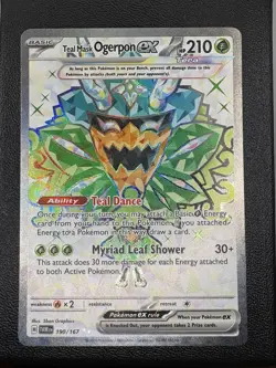 Teal Mask Ogerpon Ex TWM 190/1678 Twilight Masquerade Full Art Card Pokemon NM - Image 1