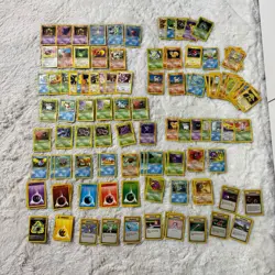 Vintage Pokemon Card Lot WOTC 1999-2000 Base Jungle Fossil Holos Rare 100+cards - Image 1