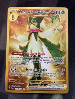 Meowscarada ex 271/193 Sv02: Paldea Evolved Holo Pokemon Card Full Art Grass - Image 1