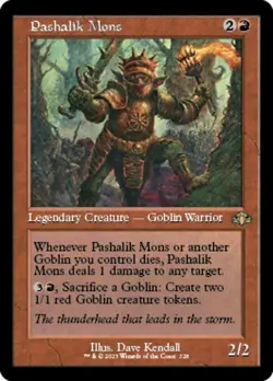 Retro Frame PASHALIK MONS mtg NM-M Dominaria Remastered 1 Rare - Image 1