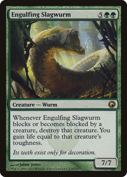 ENGULFING SLAGWURM x1 mtg NM/NM- Scars of Mirrodin 1 Rare - Image 1