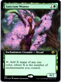 Sanctum Weaver (Extended Art) (Foil) Modern Horizons 2, 462 NM - Image 1