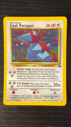 Pokemon TCG Cool Porygon Black Star Promo Holo Foil Near Mint NM - SWIRL - Image 2