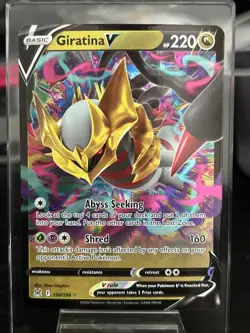 Pokemon TCG Giratina V 130/196 Sword & Shield Lost Origin - Image 1