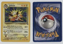 Jolteon Holo Pokemon Jungle #4 1999 - Image 3
