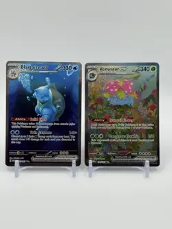 Blastoise And Venusaur ex 200/165 198/165 Pokemon 151 Special Illustration Rare - Image 1