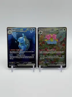 Blastoise And Venusaur ex 200/165 198/165 Pokemon 151 Special Illustration Rare - Image 2