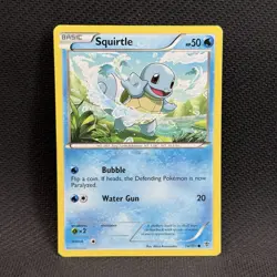 Pokemon BW Plasma Blast Squirtle Card #14/101 LP - Image 1