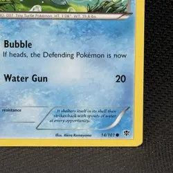Pokemon BW Plasma Blast Squirtle Card #14/101 LP - Image 4
