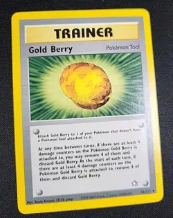 TCG Pokemon Trainer - Gold Berry 93/111 Neo Genesis (NM) - Image 1
