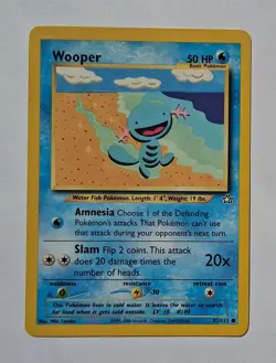 Pokemon - Wooper - Neo Genesis 82/111 - Common - LP - Image 1