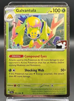 Galvantula 002/064 Shrouded Fable Cosmos Holo Play Stamped Pokemon TCG NM - Image 1