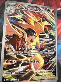 Pokemon TCG Destined Rivals Ethan’s Typhlosion 190/182 Illustration Rare - Image 2