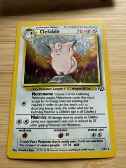Pokemon Clefable 01/64 Jungle Unlimited Holo Rare Stage 1 70 HP - Image 2