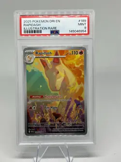 Pokemon Rapidash 189/182 Destined Rivals Illustration Rare Holo 110 HP - Image 1