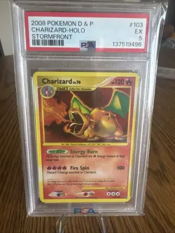2008 Pokemon Diamond & Pearl Stormfront #103 Charizard-Holo - Image 1
