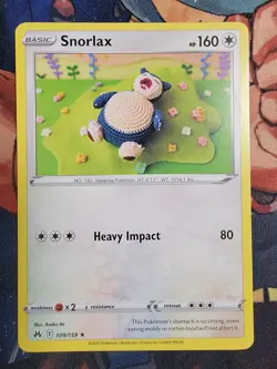 Snorlax 109/159 Pokemon TCG Crown Zenith Rare - Image 1