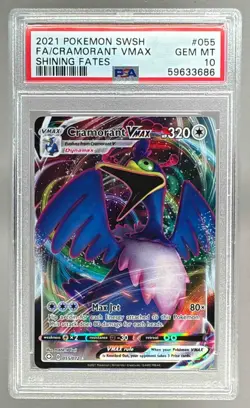 59633686 Cramorant VMAX 2021 Pokemon Sword & Shield Shining Fates #055 PSA 10 - Image 1
