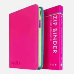 Vault X 9-Pocket Exo-Tec Zip SV9 Pokemon Binder Journey Together LE*- Neon Pink - Image 2