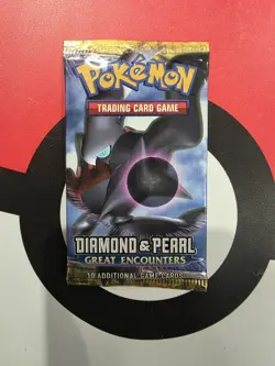 Pokemon Diamond & Pearl Great Encounters Booster Pack | Factory Sealed Darkrai - Image 1