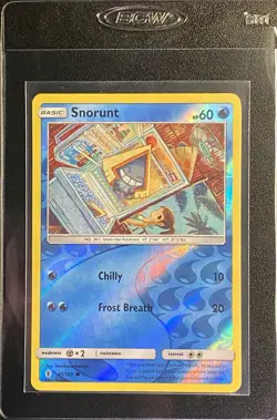 Snorunt Reverse Holo Common 31/145 Pokemon TCG Sun & Moon Guardians Rising NM - Image 3