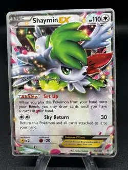 Pokemon Shaymin EX World Championship 2015 Patrick Martinez 77/108 - HP/Damaged - Image 1