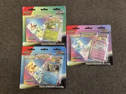 Pokemon TCG Prismatic Evolutions Tech Sticker Collection Art Set Lot of 4 Sealed - Image 2
