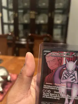 Pokemon Team Rocket's Mewtwo EX Sv10 Ultra Rare Holo 213/182 280 HP - Image 4