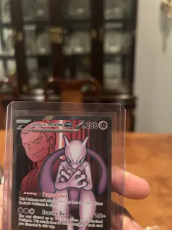 Pokemon Team Rocket's Mewtwo EX Sv10 Ultra Rare Holo 213/182 280 HP - Image 5