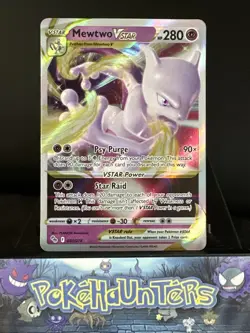 Pokemon Card Mewtwo VStar 031/078 Pokemon Go Half Art Ultra Rare Near Mint - Image 1