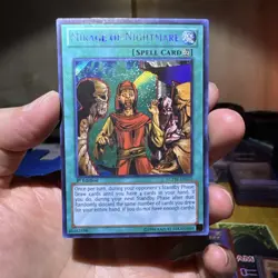 Yugioh Mirage of Nightmare 1st Edition Secret Rare LCYW-EN155 LP - Image 1