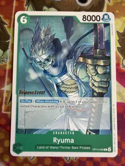 Ryuma OP15-036 Release Event One Piece TCG English - Image 1