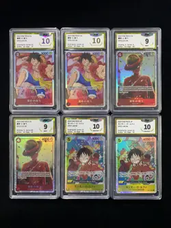 2022 One Piece TCG S-CHN OP01-024 SR Monkey D Luffy PGS 10 Pristine Lot*6 LU57 - Image 1