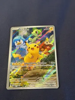 Pikachu 027 Sv: Scarlet & Violet Promo Cards Holo Pokemon card near mint - Image 5