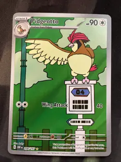 Pidgeotto 208/197 SV03: Obsidian Flames Illustration Rare 2023 Pokemon Card LP - Image 1