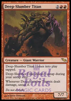 Deep-Slumber Titan 1x FOIL SHM MTG Shadowmoor Rare MINT red - Image 1