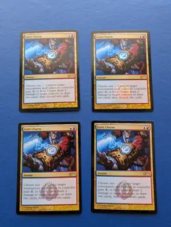 MTG Izzet Charm X4: FNM PROMO FOIL #6 - NM - Image 1