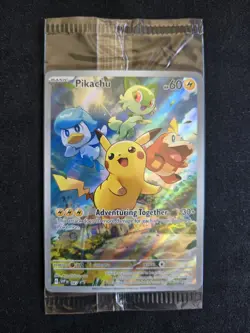 *SEALED* 2023 POKEMON SVP EN-SV BLACK STAR PROMO 027 PIKACHU PALDEA EVOLVED ETB - Image 1