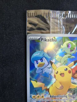 *SEALED* 2023 POKEMON SVP EN-SV BLACK STAR PROMO 027 PIKACHU PALDEA EVOLVED ETB - Image 5