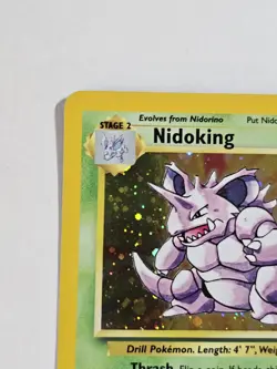 Pokemon TCG Nidoking Base Set Holo Unlimited Rare Card 11/102 Unplayed - Image 2