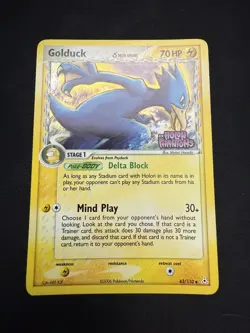 Pokemon GOLDUCK 43/110 REVERSE HOLO | LP Light Play | EX Holon Phantoms | 2006 - Image 1