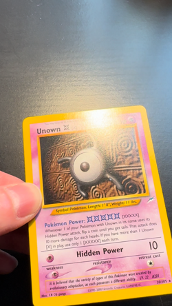 Unown [X] 30/105 Neo Destiny- NM Pokemon WOTC Vintage - Image 2