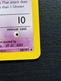 Unown [X] 30/105 Neo Destiny- NM Pokemon WOTC Vintage - Image 5