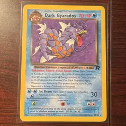 Pokemon Dark Gyarados 25/82 Team Rocket Rare English 2000 WOTC - Image 1
