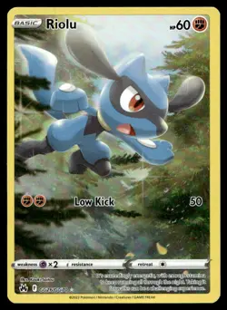 NM Crown Zenith: Galarian Gallery Riolu Ultra Rare GG26/GG70 Pokemon TCG - Image 1